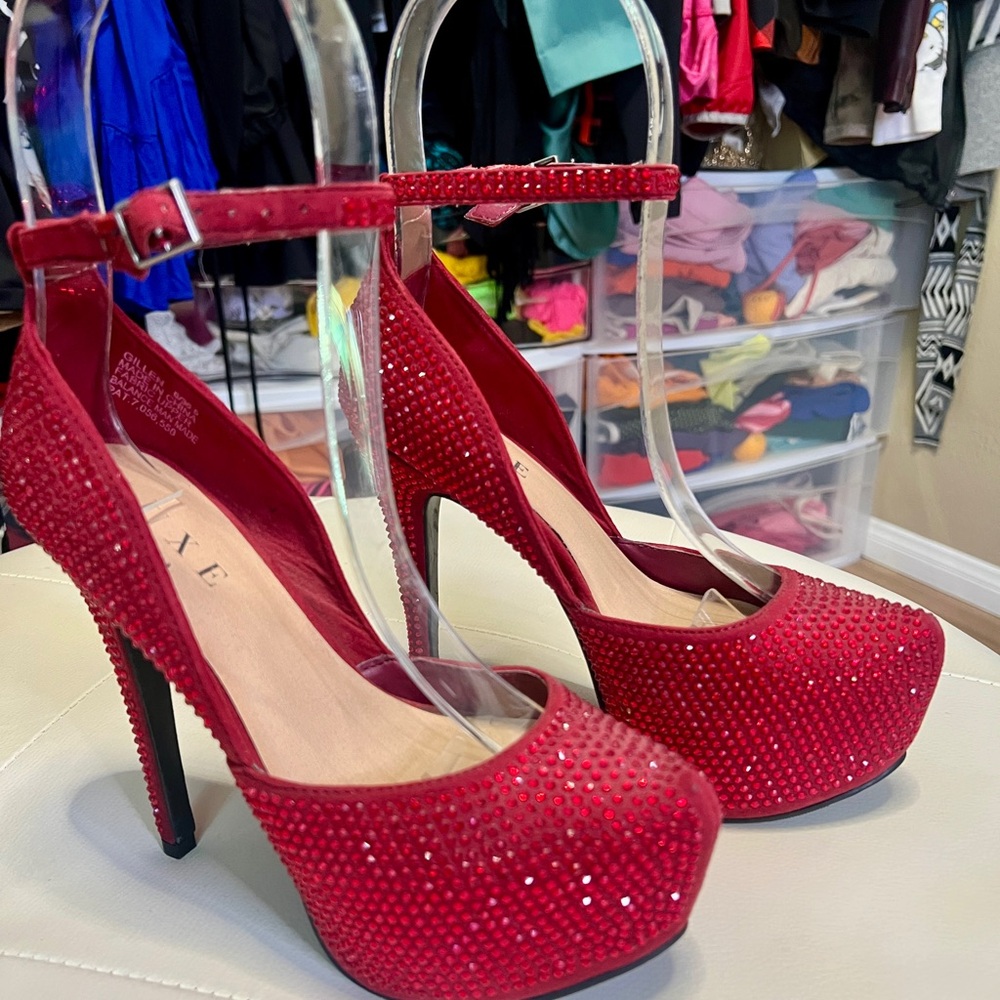 Red High Heel Women's Shoes